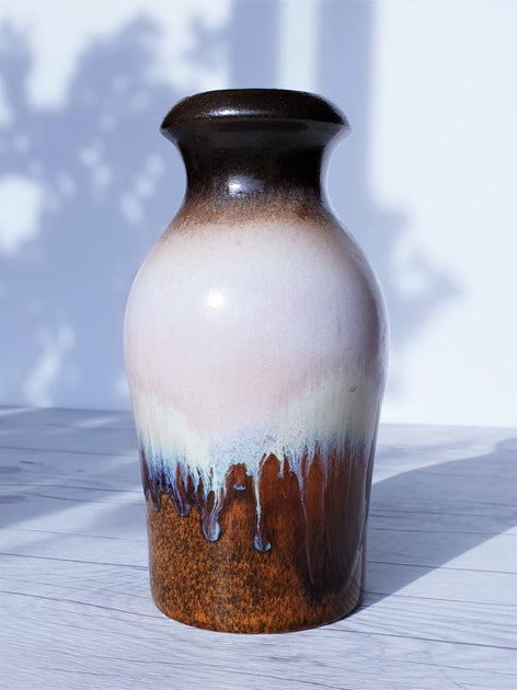 西ドイツ German Art Pottery ヴィンテージ フラワーベース 陶器 花瓶 花器 Fat lava アートポタリー ディスプレイ モダン 赤 送料無料 #82087 IZ75474F☆西ドイツ German Art Pottery ヴィンテージ フラワーベース