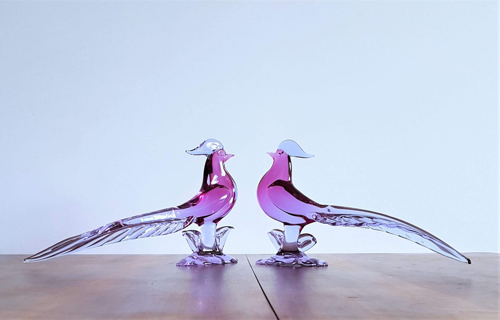 Pair of 1950s Murano by Archimede Seguso, Neodymium Sommerso