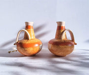 Carstens Uffrecht Ceramic 1920s Carstens Uffrecht, Art Deco Bauhaus Pair of Architectural Jug Vases att. Hildegard Delius