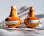 Carstens Uffrecht Ceramic 1920s Carstens Uffrecht, Art Deco Bauhaus Pair of Architectural Jug Vases att. Hildegard Delius