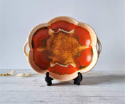 Carstens Uffrecht Ceramic 1930s Carstens Uffrecht, Art Deco Bauhaus Stylised Flow Glaze Dish att. Hildegard Delius, Rare