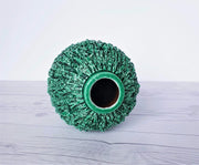 AnyesAttic Ceramic 1943 - 50 Swedish Rorstrand, Gunnar Nylund 'Hedgehog' Emerald Green Chamotte Sculpted Stoneware Vase