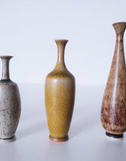 Höganäs Keramik Ceramic 1950s - 60s Höganäs Keramik, John Andersson, Set of 5 Miniature Ceramic Vases and Mortar & Pestle