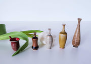 Höganäs Keramik Ceramic 1950s - 60s Höganäs Keramik, John Andersson, Set of 5 Miniature Ceramic Vases and Mortar & Pestle