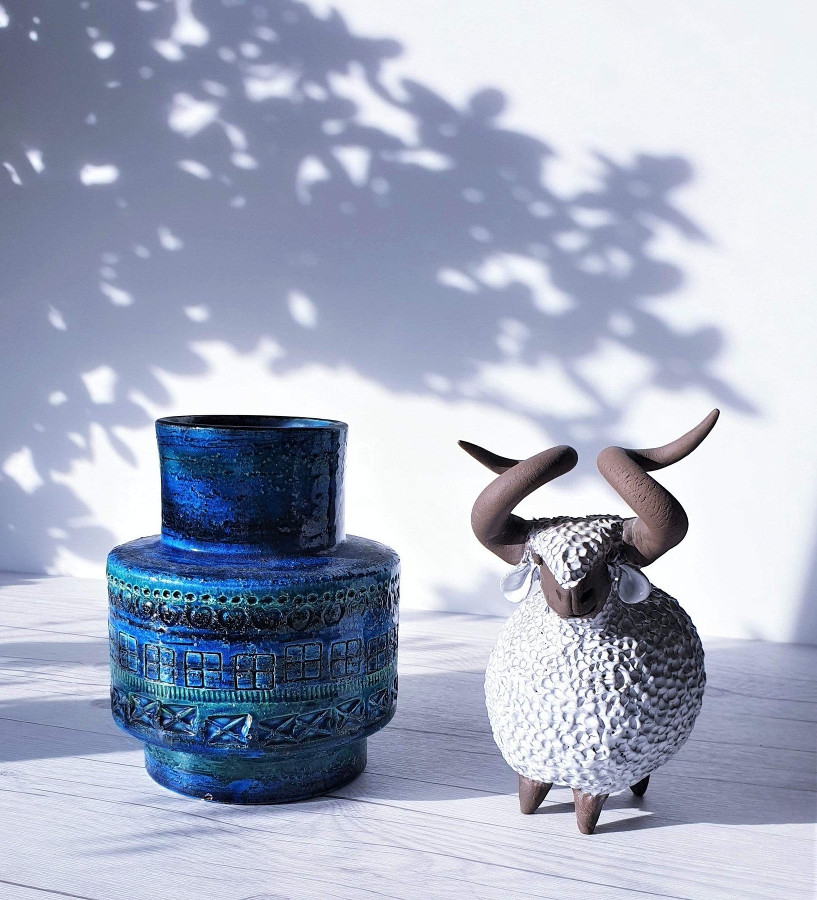 1950s Bitossi by Aldo Londi, Rimini Blu Series, Persiano Blue