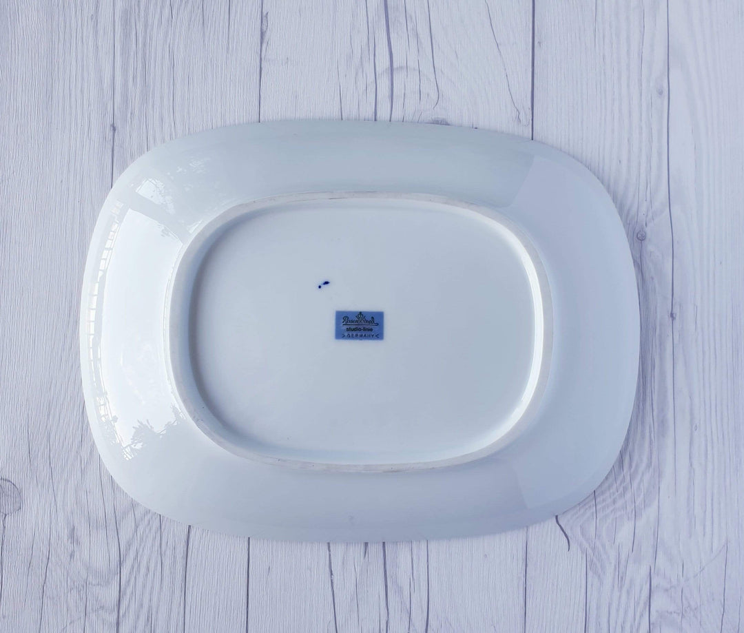 1960 Bjorn Wiinblad for Rosenthal Studio Line, Blue on White