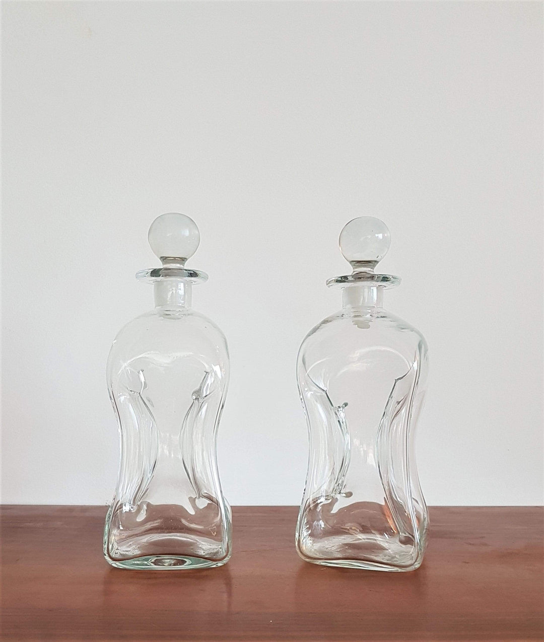 Holmegaard 'Kluk Kluk' Jacob Bang Handblown Blue Glass Decanter Holmegaard 'Kluk Kluk' Jacob Bang Handblown Blue Glass Decanter