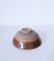 Soholm Keramik Ceramic 1960s Danish Soholm Stentoj by Einar Johansen Blues and Burnt Orange Glaze Carved Stoneware Bowl