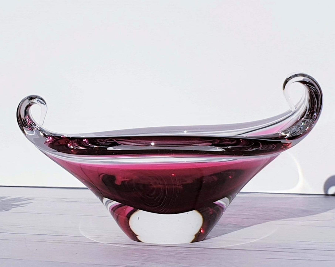 1960s Rare SEA Glasbruk (now Orrefors Kosta) Pink Cased Double