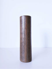 Selsbo Keramik Ceramic 1970s Swedish Selsbo Ceramics Mid Century Modern Brutalist Sgraffito Stoneware Cylinder Vase