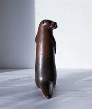 AnyesAttic Ceramic 1980 Lisa Larson for WWF by Gustavsberg, Limited Edition 'Observant Otter' Figure, Swedish