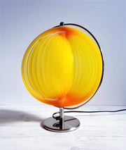 AnyesAttic Lighting 1980s KARE Lamella, Mid Century Modernist, Dusk Palette Moon Table Lamp | Panton Design, Rare