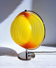 AnyesAttic Lighting 1980s KARE Lamella, Mid Century Modernist, Dusk Palette Moon Table Lamp | Panton Design, Rare