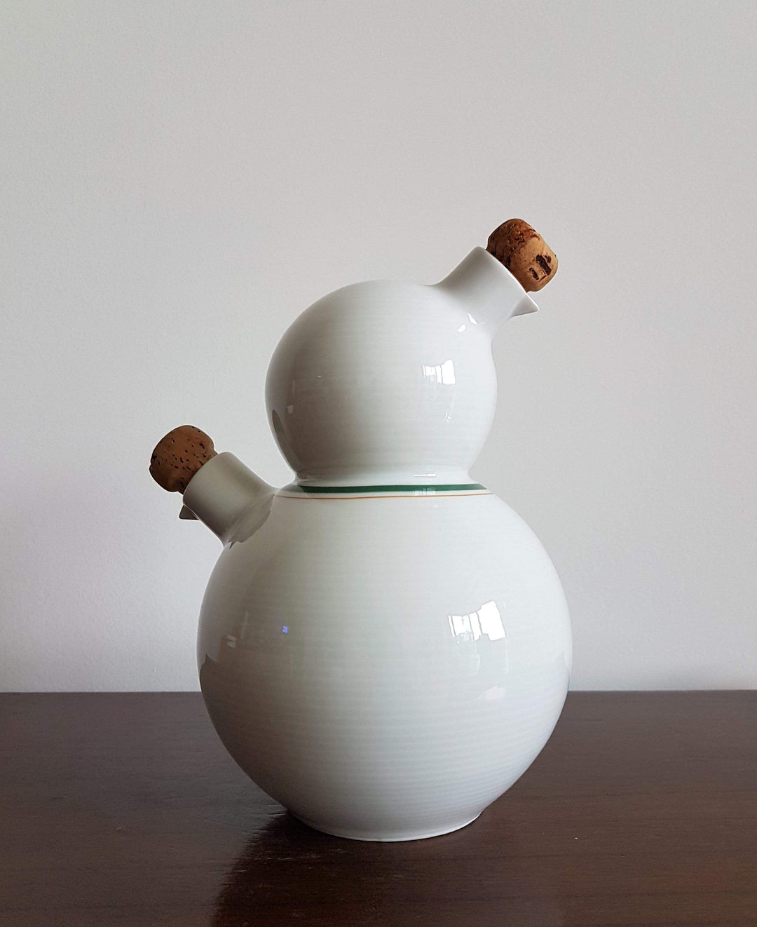 1980s West German Thomas (Rosenthal) Oil and Vinegar White Porcelain a – Haute Curature