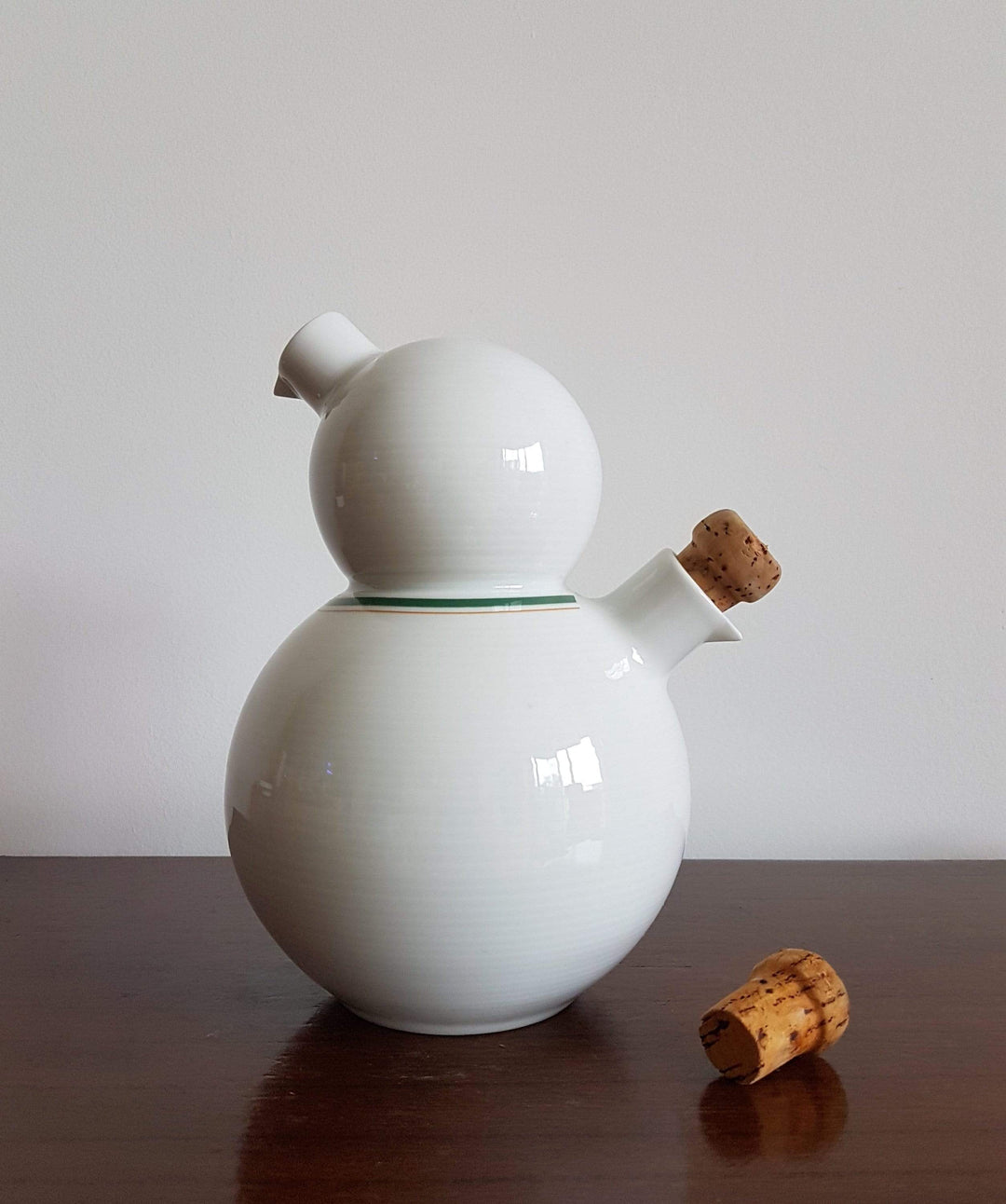 1980s West German Thomas (Rosenthal) Oil and Vinegar White Porcelain a – Haute Curature