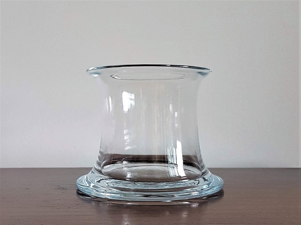 Holmegaard Glass Glass 1983 Danish Holmegaard Modernist Design Fejø Clear Glass Ice 'Bucket' and Decanter Set