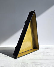 Beswick Pottery Ceramic Albert Hallam for Beswick Pottery, MCM Modernist Triangular Footed Ceramic Dish, 1960s-70s