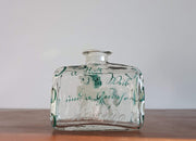 Studio Glass Glass Antique 1850s Central European Biedermeier Period Handpainted Decor and Glass Bottle / Decanter