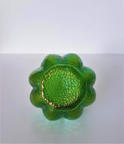 Kralik Glass Glass Antique / Vintage 1910s-30s Kralik Art Nouveau Iridescent Emerald Green Martelé Decor Art Glass Vase