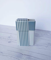 AnyesAttic Ceramic Antje Brüggemann for Rosenthal Studio Line, 1980s 'Linear' Series, Modernist Striped Ceramic Vase