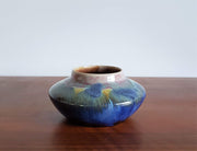 Studio Pottery Ceramic Art Nouveau 'Monet's Water Lilies' Colour Palette Drip Glaze / Drip Ware Studio Ceramic Vase