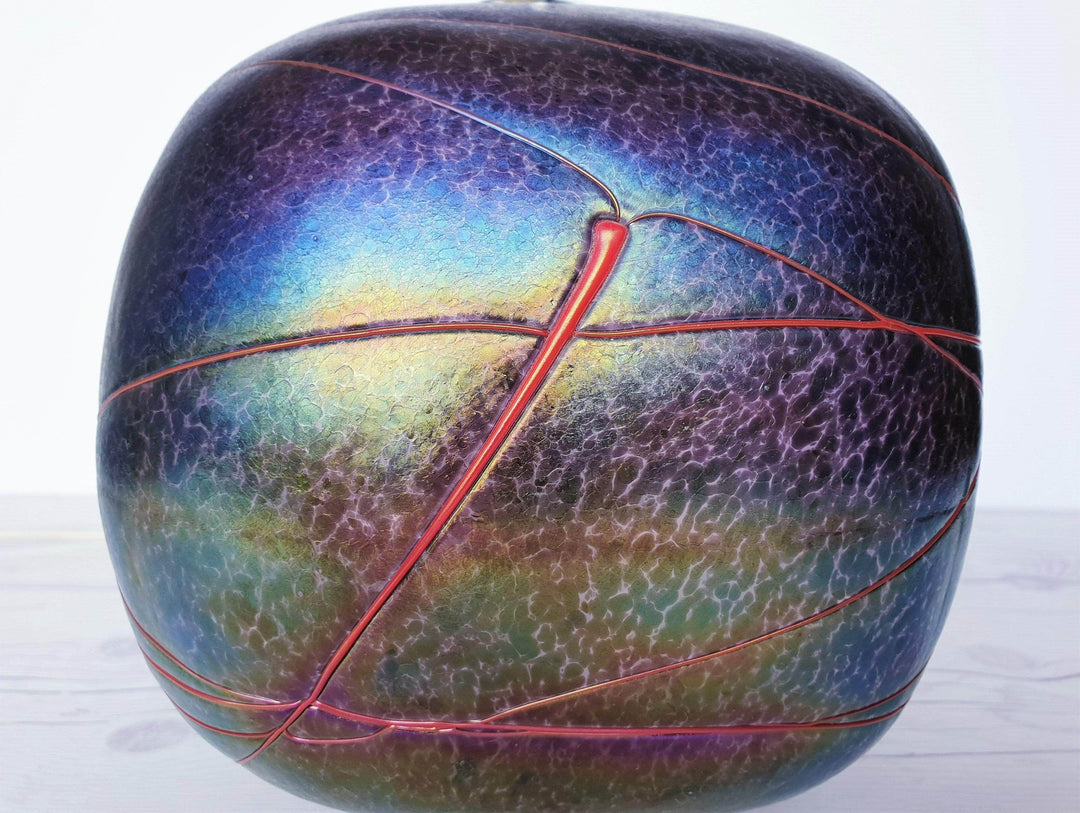 Bertil Vallien for (Kosta) Boda, Volcano Series, Iridescent Studio