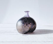 Kosta Boda Glass Glass Bertil Vallien for Kosta Boda Volcano Series, Trio of Iridescent Sculptural Bottle Vases, 1980s