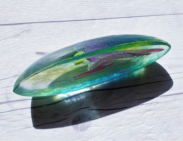 AnyesAttic Glass Bertil Vallien, Kosta Boda, Ocean Palette Fascinating Boat Sculpture, 1000 Pieces | Swedish, 2000s