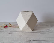 Bertoncello Ceramiche Ceramic Bertoncello Ceramiche, Sasso Bianco, Modernist Sculptural Geometric Vase, Italy, 1960s-80s