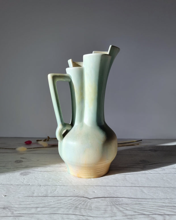 Beswick Pottery Ceramic Beswick Pottery, Art Deco Satin-Matt Sherbet Palette Glaze Pitcher Jug Vase, British, 1930s