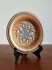 Bornholm Keramik Ceramic Bornholm Michael Andersen by Marianne Starck Faunus / Pan Stoneware Dish, Danish