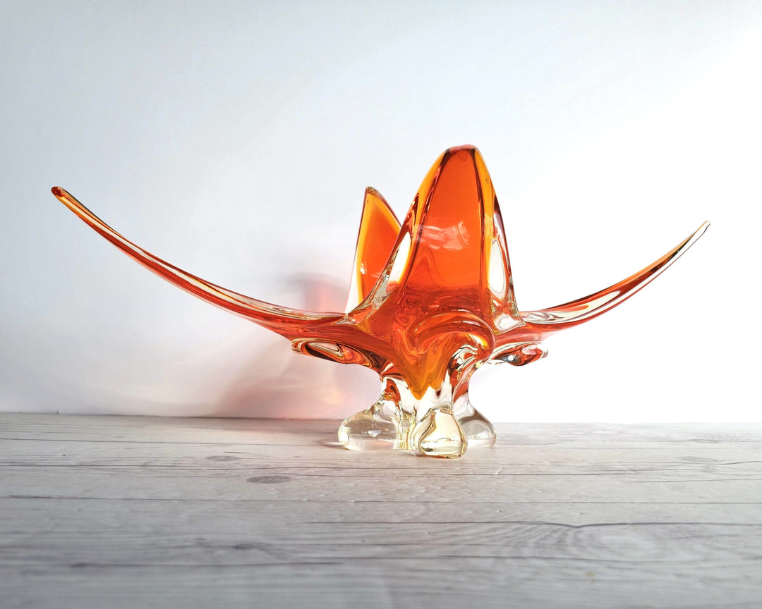 Glass Studio Toos 百華 Vermillion オレンジ Glass Studio Toos 百華 Vermillion オレンジ