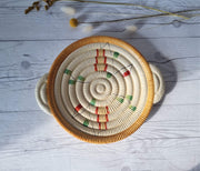 Clarice Cliff Ceramic Clarice Cliff for Newport Pottery, 1936-37 Raffia Indiana Series, Woven Textured Dish, British, Rare