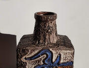 Scheurich Keramik Ceramic Collectors: 1970s West German Scheurich Limited Edition Montignac Series, Cave Drawing Decor Vase