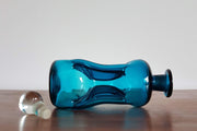 Holmegaard Glass Glass Collectors: Danish Pre1965 Kastrup Glas (Holmegaard) 'Kluk Kluk' Blue Glass Decanter by Jacob E Bang