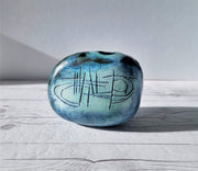 Studio Pottery Ceramic Cornish Studio Pottery, Tremaen, Tremar att. Modernist Pebble / Moon Vase, 1970s-80s, British