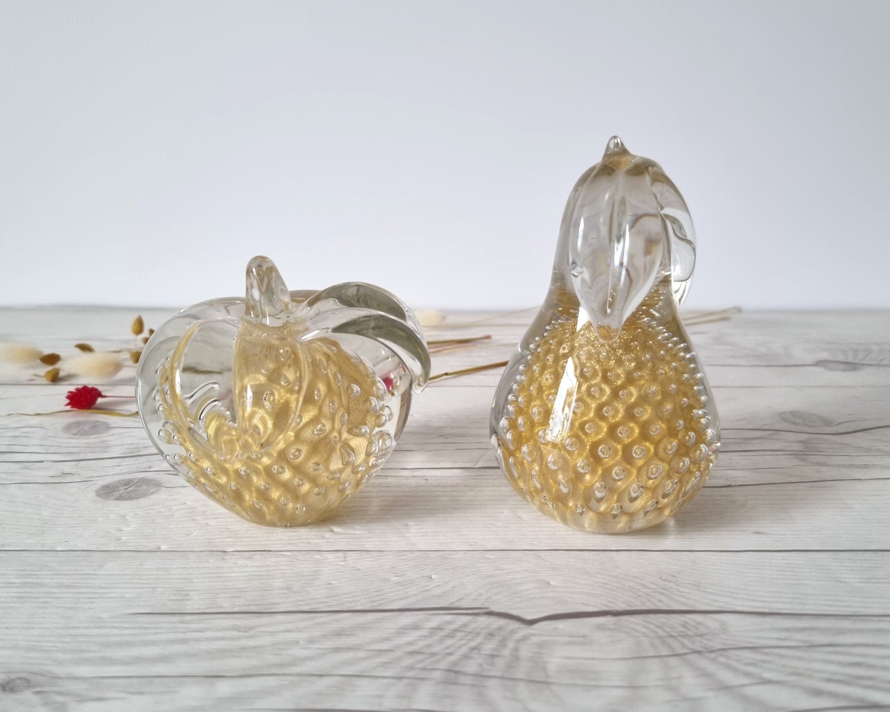 Fare Marcolin for FM Konstglas, 24k Gold Bullicante Art Crystal