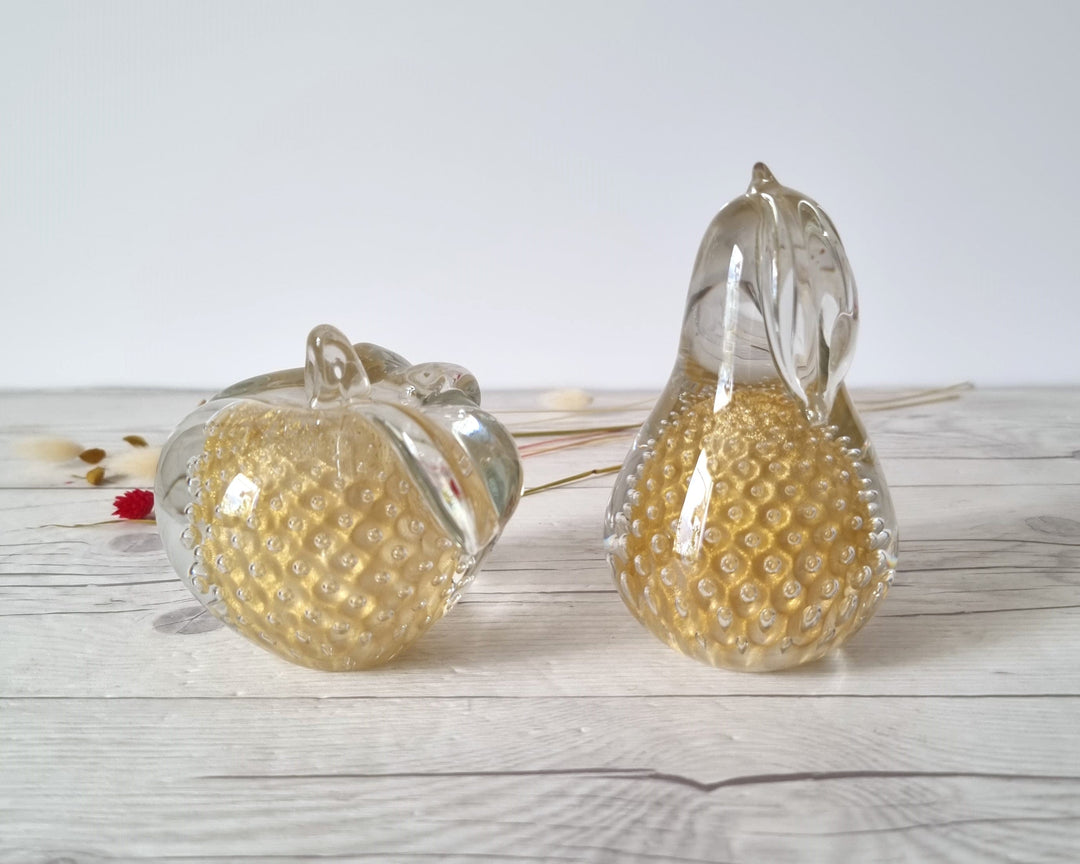 Fare Marcolin for FM Konstglas, 24k Gold Bullicante Art Crystal