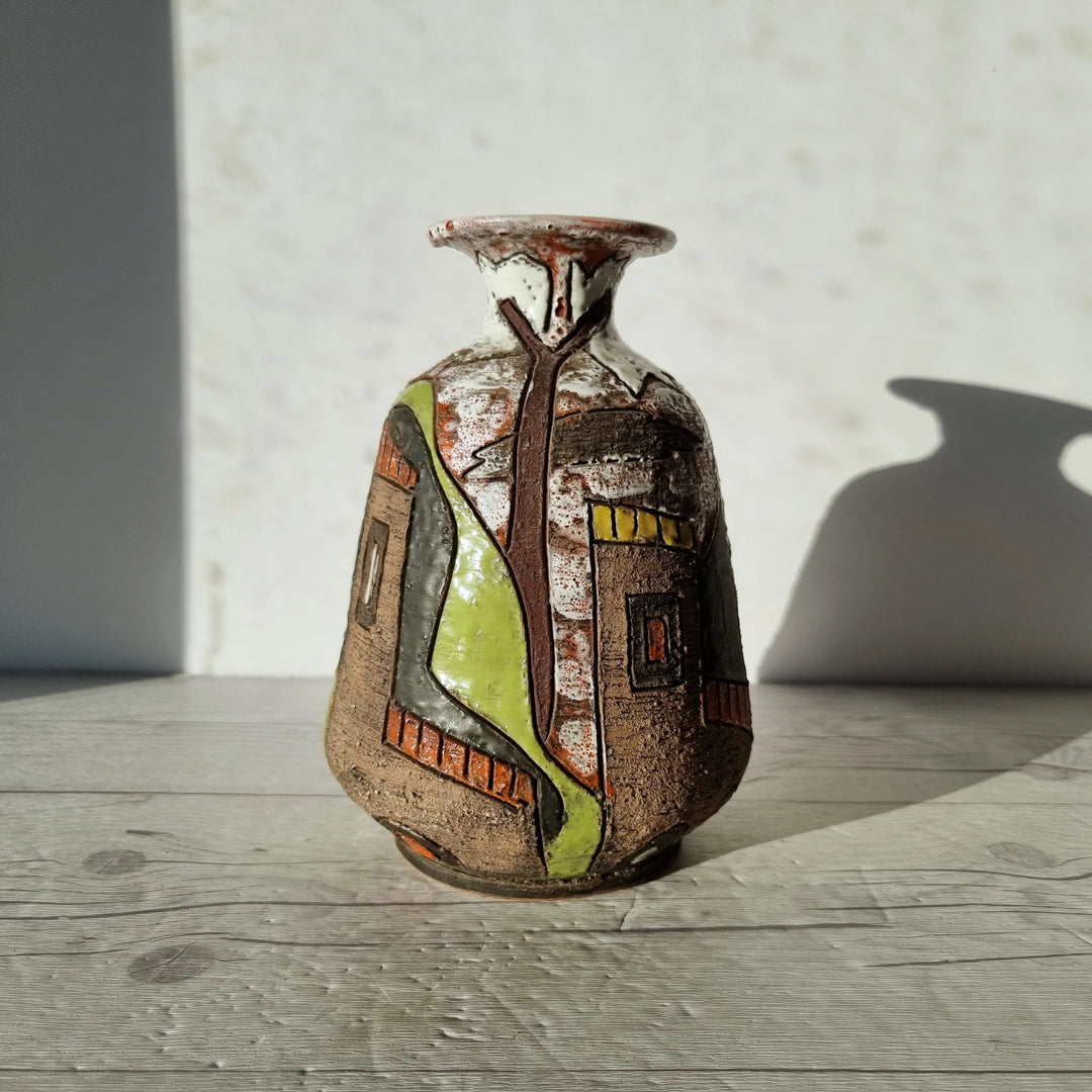 Fratelli Fanciullacci, Stylised Town Series, Sgraffito on Clay