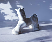 Gefle Keramik Ceramic Maggie Wibom for Gefle Ceramics, Stylised Art Deco Horse in White | 1933 - 1934, Swedish