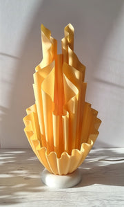 Tremaen Lighting Georgia Jacob, Corolle Series Sculptural Modernist Handkerchief Lamp Base, 1980s-90s, French