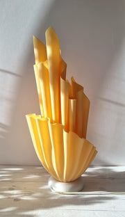 Tremaen Lighting Georgia Jacob, Corolle Series Sculptural Modernist Handkerchief Lamp Base, 1980s-90s, French