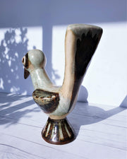 AnyesAttic Ceramic Gerd Hiort Petersen for Søholm, 'Nature of Bornholm' Palette Ceramic Bird Sculpture | Danish, 1970s