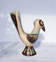 AnyesAttic Ceramic Gerd Hiort Petersen for Søholm, 'Nature of Bornholm' Palette Ceramic Bird Sculpture | Danish, 1970s