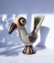 AnyesAttic Ceramic Gerd Hiort Petersen for Søholm, 'Nature of Bornholm' Palette Ceramic Bird Sculpture | Danish, 1970s