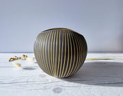 Upsala Ekeby Ceramic Hjordis Oldfors for Upsala Ekeby, 1954 'Kokos' (Coconut) Series, Modernist Sculptural Sgraffito Vase