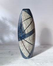 Upsala Ekeby Ceramic Ingrid Atterberg for Upsala Ekeby, 1957 'Chamotte' Series Sculptural Modernist Floor Vase, Sweden