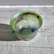Kosta Boda Glass Glass Bertil Vallien for Boda Glassworks, Handblown Iridescent Sandblast Art Glass Bowl, Unique, 1960s-71