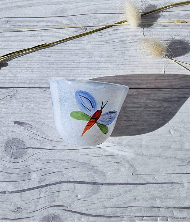 Kosta Boda Glass Glass Kosta Boda Mini Trio: Butterfly Bowl by U H-Vallien, Network by B Vallien, Sunny by M Backstrom