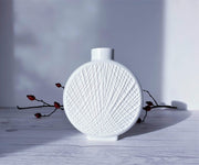 AnyesAttic Porcelain Krautheim, Saturn Series Mid Century Bisque Porcelain Op Art Bottle Vase | 1960s - 1970s, German